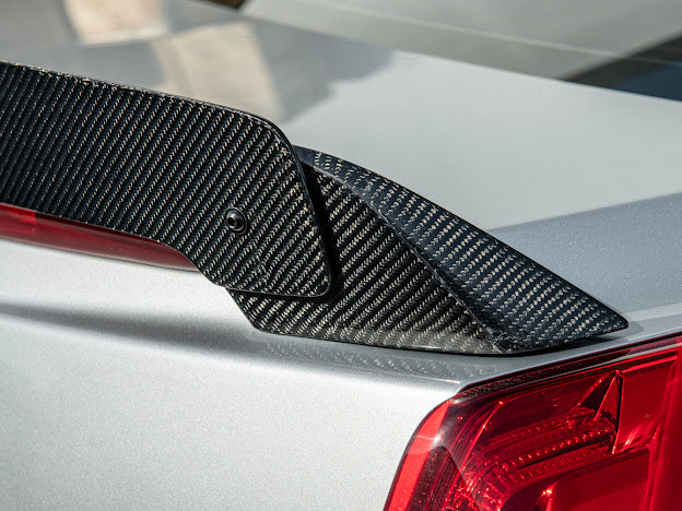2016-2019 Cadillac ATS-V Sedan  | Wickerbill Trunk Spoiler Wing Carbon Fiber