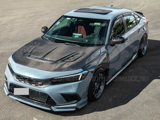 2022-UP HONDA CIVIC | JDM VARIS STYLE FRONT VENTED HOOD