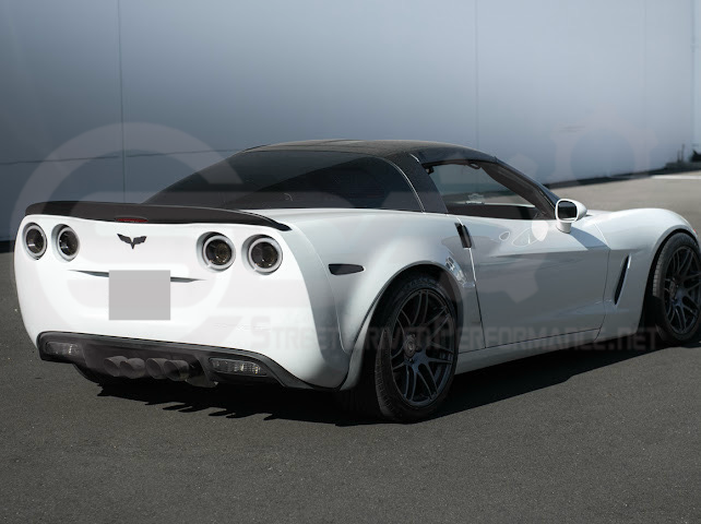 2005-2013 CHEVROLET CORVETTE C6 | SDP PERFORMANCE STYLE MATTE BLACK REAR TRUNK LID WING SPOILER