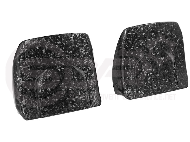 2009-2015 Cadillac CTS/CTS-V V2 FORGED CARBON FIBER SEAT BACK PANEL COVER REPLACEMENT PAIR