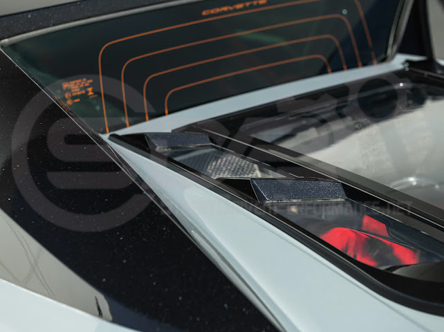 2020-UP CORVETTE C8 CONVERTIBLE | REAR HATCH UPPER HTC TONNEAU WINDOW INSERTS