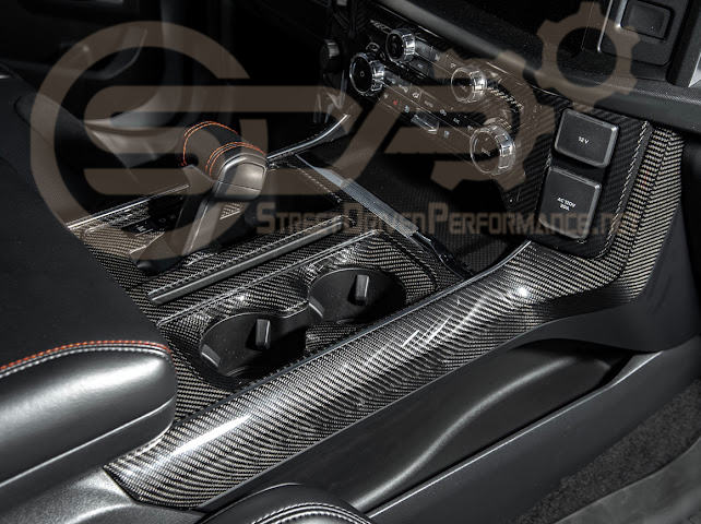 2021-UP FORD F-150 | FACTORY STYLE CARBON FIBER CENTER CONTROL GEAR SHIFT PANEL COVER