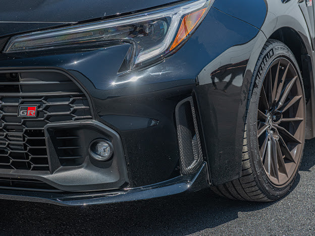 2023-UP TOYOTA GR COROLLA | FACTORY STYLE CARBON FIBER FRONT BUMPER SIDE VENT REPLACEMENT (PAIR)