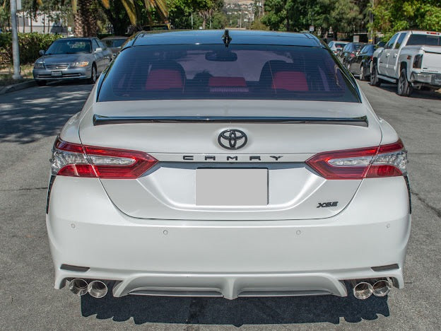 2018-2024 TOYOTA CAMRY | MUFFLER DELETE AXLE BACK EXHAUST WITH QUAD BURNT BLUE TIPS