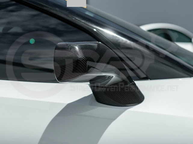 2014-2019 Chevrolet Corvette C7 | Factory Style CARBON FIBER Full Mirror Cap Covers Pair
