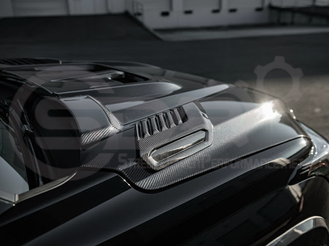 2022-UP TOYOTA TUNDRA | SDP CARBON FIBER FRONT VENTED HOOD WITH SIDE VENTS