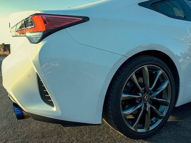 2017-2020 LEXUS IS200T IS300 IS350 MUFFLER DELETE AXLE BACK QUAD BURNT TIPS EXHAUST