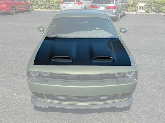 2008-UP DODGE CHALLENGER HELLCAT REDEYE FRONT HOOD - Primer Black
