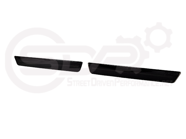 2015-2023 Dodge Challenger | Rear Bumper Side Marker Lens w/ Red LED Reflector Light Pair (Clear / Red / Smoke)