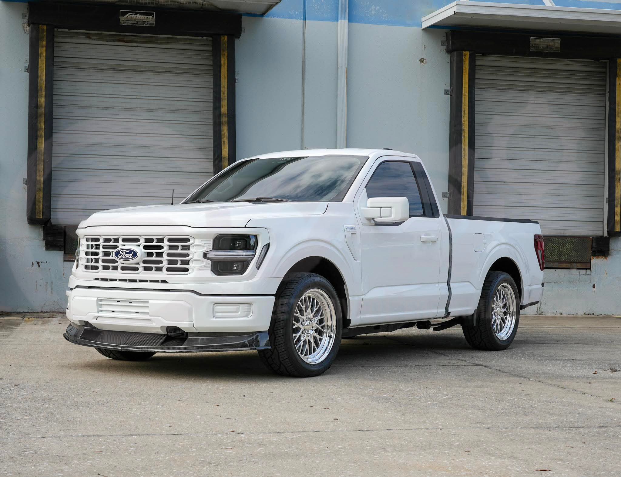 2021-Up Ford F-150 | SDP Performance CARBON FIBER 2Pcs Front Bumper Lip Splitter Ground Effects
