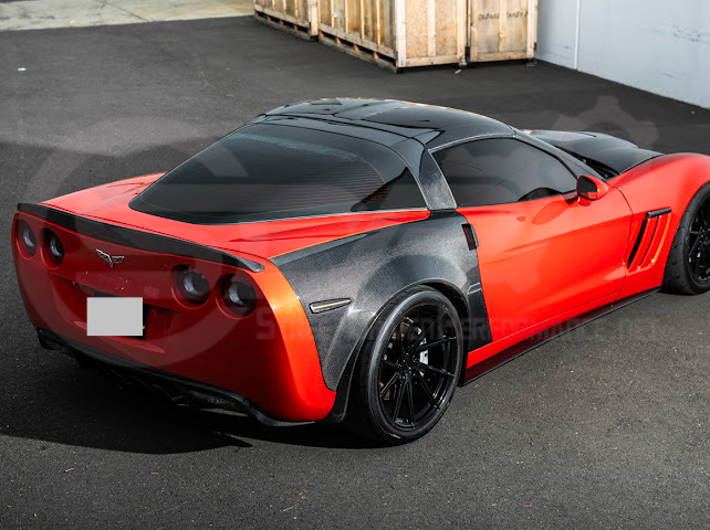 2005-2013 C6 Corvette - Carbon Fiber B-Pillar / Halo Cover