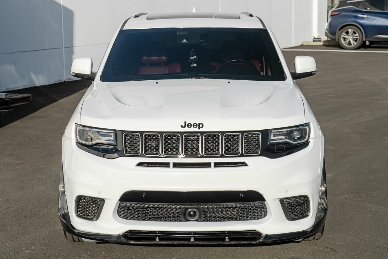 2017-2021 Jeep SRT8 Trackhawk 3 Piece CARBON FIBER Front Splitter Lip Ground Effects