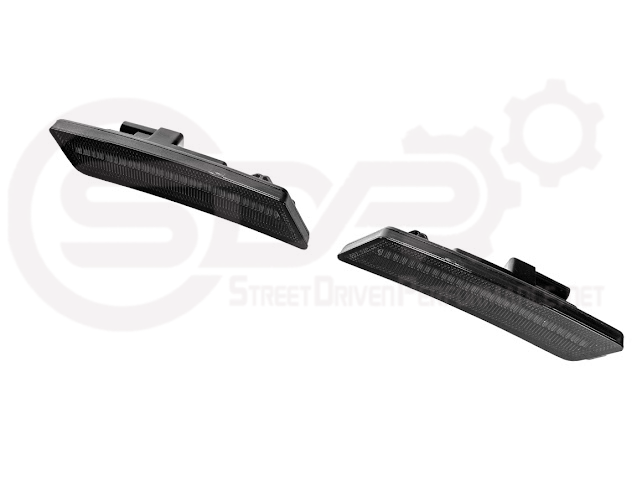 2020-Up Cadillac CT5 | Front Bumper Amber LED Reflector Light Side Marker Pair (Clear, Amber or Smoke Lens)