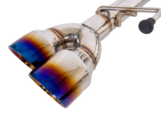 2015-2021 SUBARU WRX STI | MUFFLER DELETE QUAD TIPS CAT-BACK EXHAUST WITH BURNT BLUE TIPS