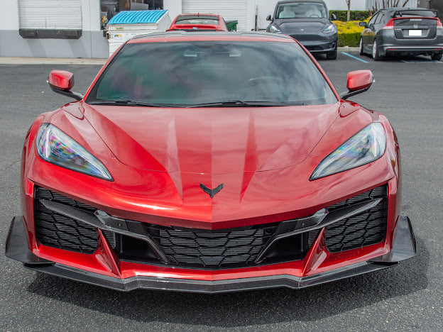 2023+ CHEVROLET CORVETTE C8 Z06 | CARBON FIBER FRONT BUMPER GRILLE INSERT PAIR