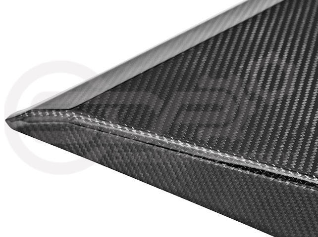 2024-Up Tesla Cybertruck | Interior DRY Carbon Fiber Rear View Mirror Upper Trim Cover