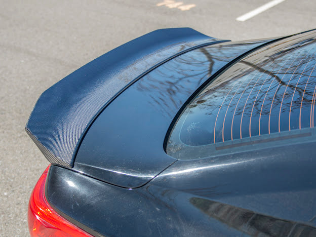 2014-Up Infiniti Q50 | LB Style High Kick CARBON FIBER Rear Trunk Wing Spoiler