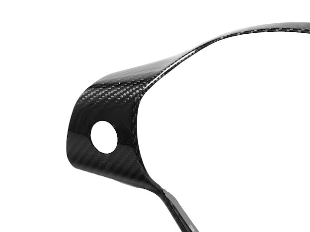 2020-UP TESLA MODEL 3 & Y CARBON FIBER INTERIOR STEERING WHEEL TRIM / COVER