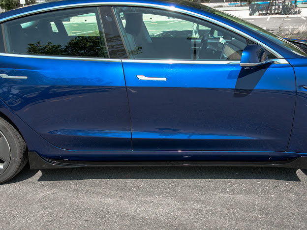 2017-UP TESLA MODEL 3 PERFORMANCE SIDE SKIRTS ROCKER PANEL GROUND EFFECTS
