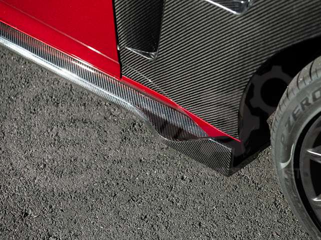 2024-Up Ford Mustang S650 | SDP Performance CARBON FIBER Side Skirts Extension Rocker Panels Ground Effects