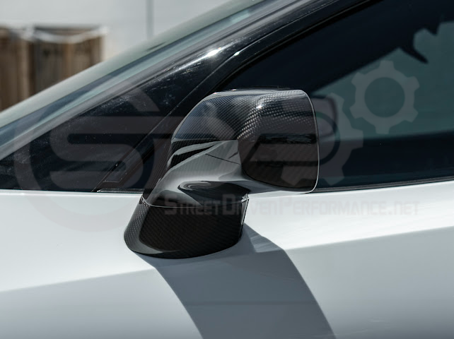 2014-2019 Chevrolet Corvette C7 | Factory Style CARBON FIBER Full Mirror Cap Covers Pair