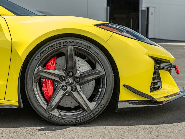 2023+ CHEVROLET CORVETTE C8 Z06 & E-RAY | MATTE BLACK XL EXTENDED FRONT SPLASH GUARD