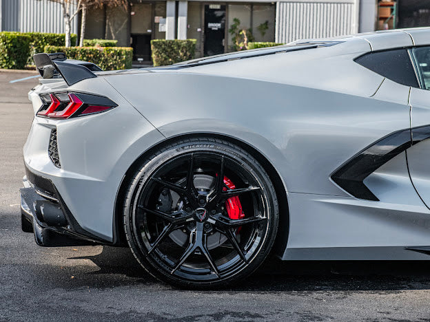 2020+ CORVETTE C8 Z51 | REAR TRUNK SPOILER *ADD-ON* WICKER EXTENSION PAIR