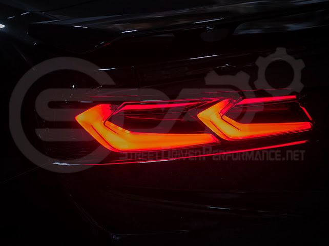 2016-2018 Chevrolet Camaro | C8 Style Sequential Signal LED Rear Taillights Pair (Clear / Red / Smoke Lens)