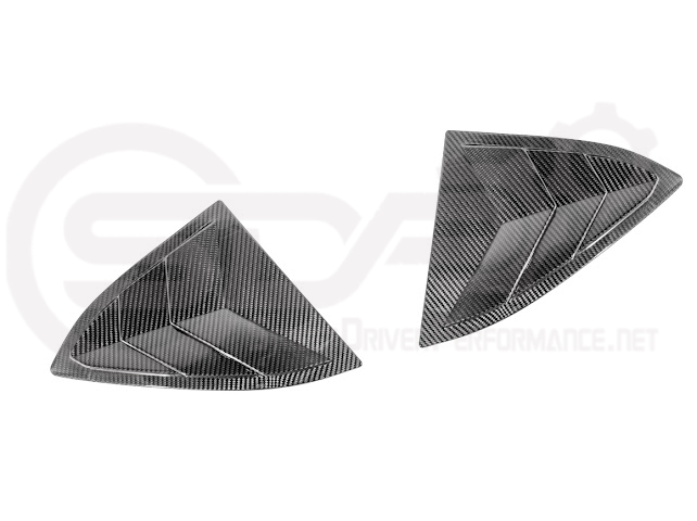 2020-Up Corvette C8 | SDP Performance Style Carbon Fiber Side Quarter Window Louver Sun Shade Cover