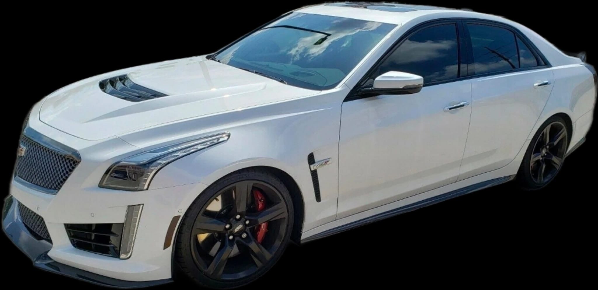 2016-2019 Cadillac CTS-V V3 - Factory Style Carbon Fiber Side Skirts Rocker Panels Ground Effects