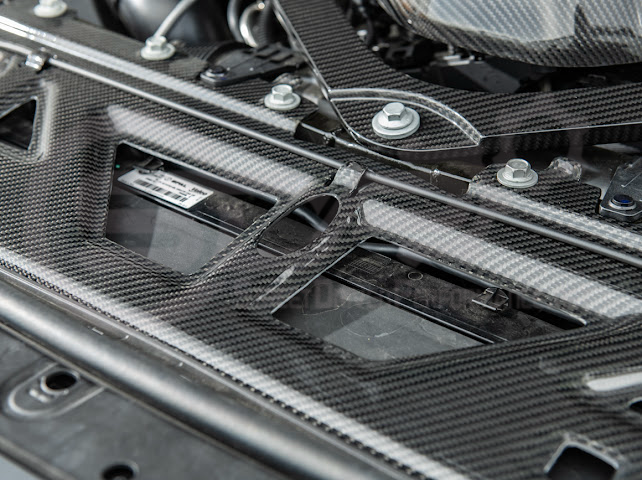 2021+ BMW G87 G80 G82 M2 M3 M4 | DRY CARBON FIBER WATER TANK RADIATING PLATE COVER TRIM