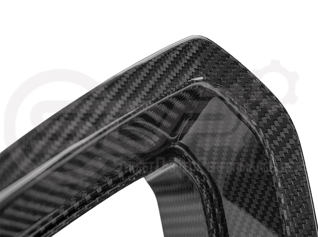 2024-Up Ford Mustang GT | DarkHorse Style CARBON FIBER Side Grille Air Intake Bezel Pair