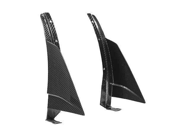 2019 CHEVROLET CORVETTE C7 ZR1 CARBON FIBER FRONT SPLITTER SIDE WINGLET EXTENSIONS (PAIR)