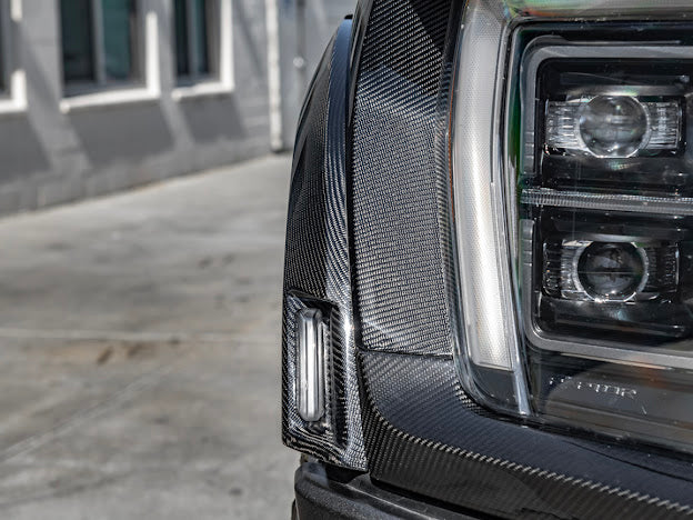 2021-UP F-150 RAPTOR | FACTORY STYLE CARBON FIBER SIDE FENDER FLARES REPLACEMENT (FRONT AND / OR REAR)