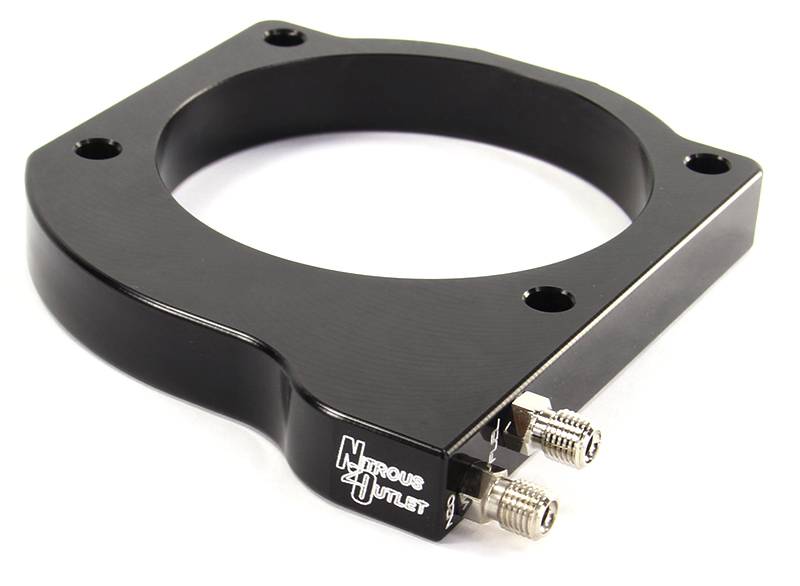 Nitrous Outlet GM 102mm MSD LS1/LS2/LS6 Atomic AirForce Intake Hard-line Plate System - Aftermarket Fuel Rails/2006-2019 C...