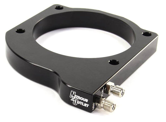 Nitrous Outlet GM 102mm MSD LS1/LS2/LS6 Atomic AirForce Intake Hard-line Plate System - Aftermarket Fuel Rails/2006-2019 C...