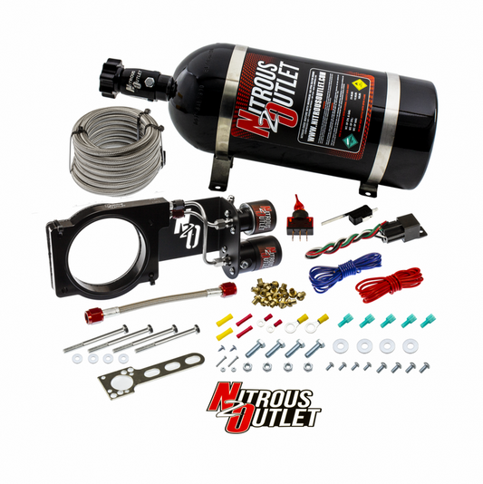 Nitrous Outlet GM 2019 ZR1 Corvette Hard-line Plate System - Gas/E85 (5-55psi)(50-200HP)(10lb Bottle)