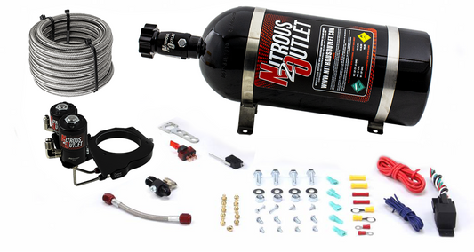 Nitrous Outlet GM 2003-2013 FAST 102mm Truck Intake Hard-line Plate System - Gas/E85 (5-55psi)(Aftermarket Fuel Rails)(50-...