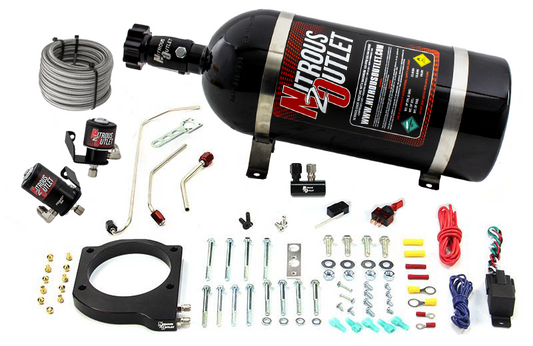Nitrous Outlet GM 102mm MSD LS1/LS2/LS6  Atomic AirForce Intake Hard-line Plate System - Factory Fuel Rails/2006-2019 Corv...