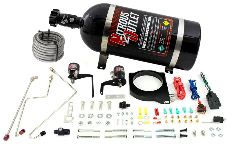 Nitrous Outlet GM 102mm Fast Intake Hard-line Plate System  - After Market Fuel Rails/ Fuel Hard-line Requires Fabrication...