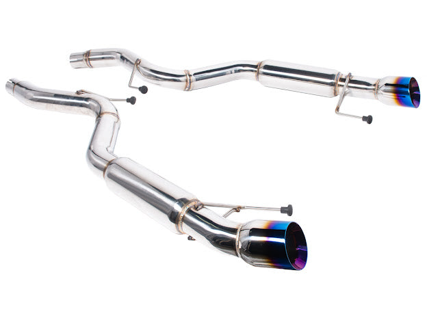 2015-2023 FORD MUSTANG MUFFLER AXLE BACK DUAL BURNT TIPS EXHAUST