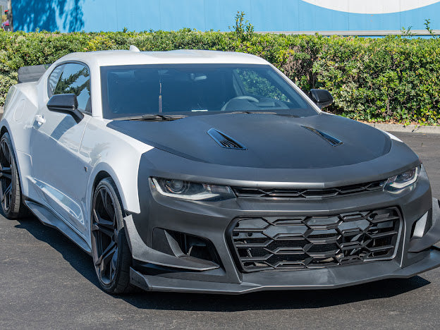 2016-2018 6th Gen Camaro - ZL1 1LE Replacement Front Bumper Cover Grille Lip Canard Pair For Camaro