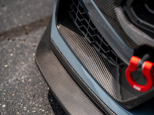 2024-Up Ford Mustang S650 Dark Horse | CARBON FIBER Front Lower Grille Insert Pair