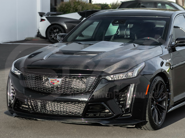 2022-2024 CADILLAC CT5-V BLACKWING SEDAN | FACTORY STYLE CARBON FIBER FRONT LIP SPLITTER GROUND EFFECTS