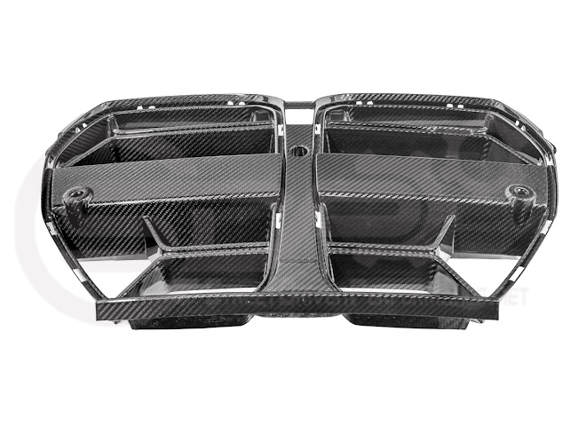 2021-Up BMW G80 M3 & G82 M4 W/ NO ACTIVE CRUISE CONTROL | CSL Style Carbon Fiber Front Kidney Grille Replacement