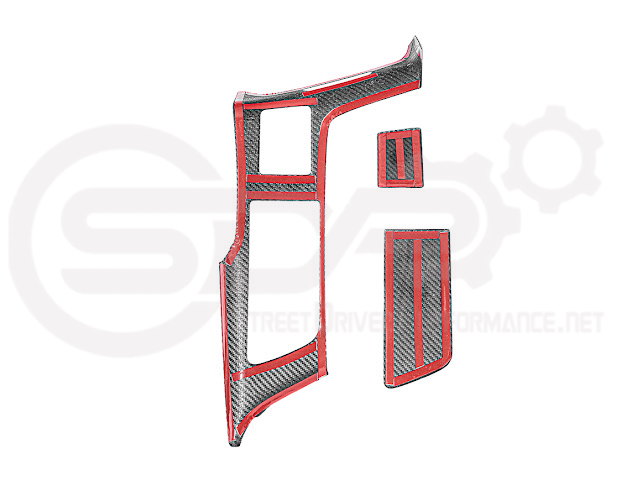 2014-2019 Corvette C7 | Carbon Fiber Center Console Bezel Cup Holder Trim Panel (Fits all Models)
