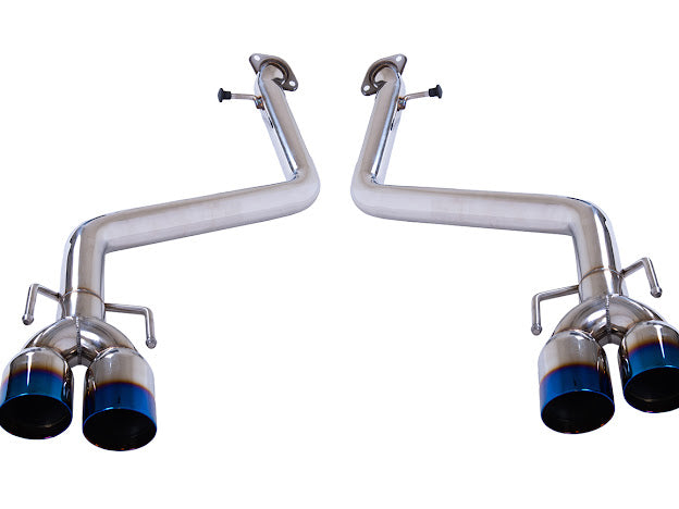 2017-2020 LEXUS IS200T IS300 IS350 MUFFLER DELETE AXLE BACK QUAD BURNT TIPS EXHAUST