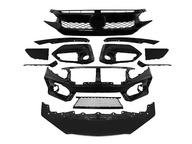 2022-UP HONDA CIVIC | JDM TYPE-R CONVERSION PACKAGE FRONT BUMPER KIT REPLACEMENT