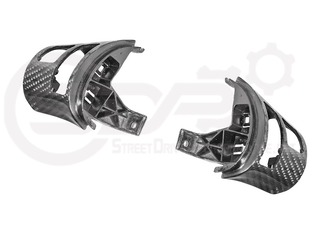 2005-2013 CHEVROLET CORVETTE C6 | SDP PERFORMANCE CARBON FIBER STEERING WHEEL BUTTON COVER REPLACEMENT PAIR