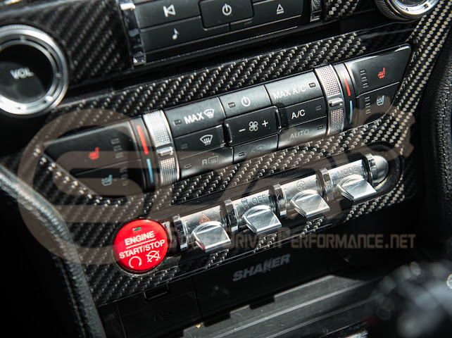 2015-2023 S550 | FORD MUSTANG CARBON FIBER CENTER CONSOLE CONTROL PANEL TRIM COVER